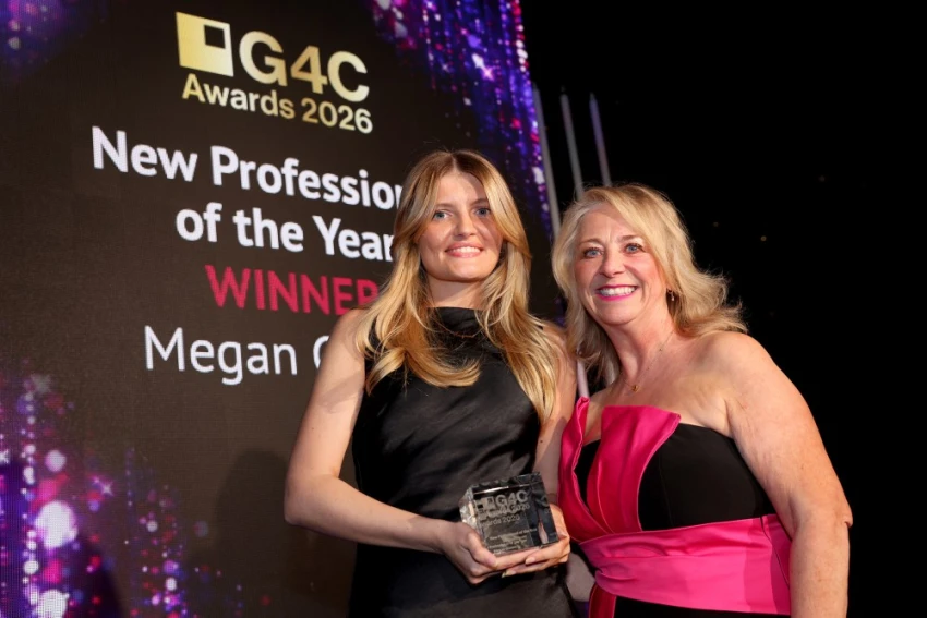 Megan Groom with G4C judge, Victoria Beattie.